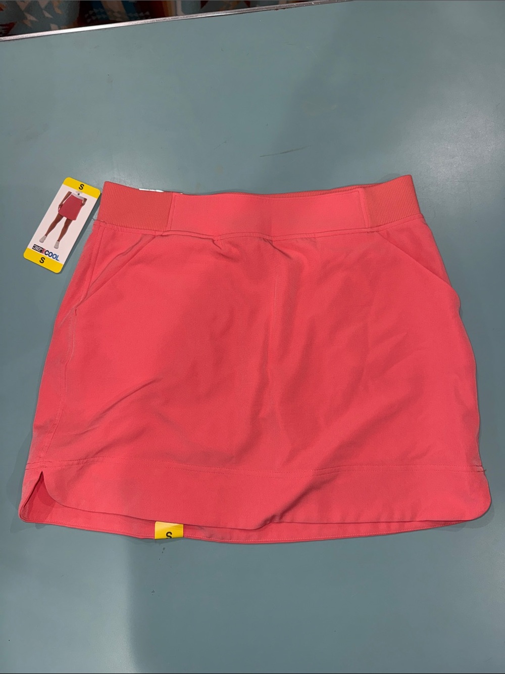 Active Coral Pink Women's Skort with Built-In Shorts